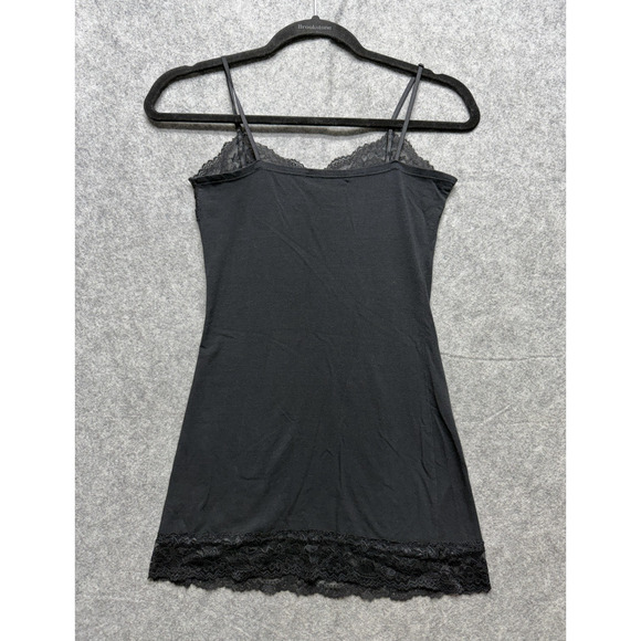 Zenana Outfitters Cami Top Womens Small Black Lace Trim Adjustable Straps Y2K - Picture 8 of 9